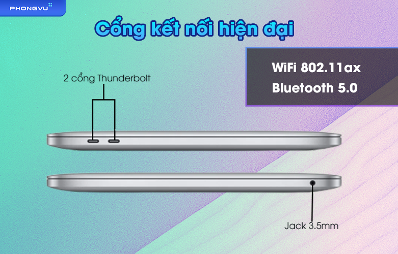 Laptop APPLE MacBook Pro 13 inch Z16R0003V | Cổng kết nối