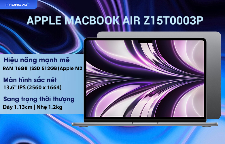 MacBook Air M2 13.6 inch Z15T0003P 