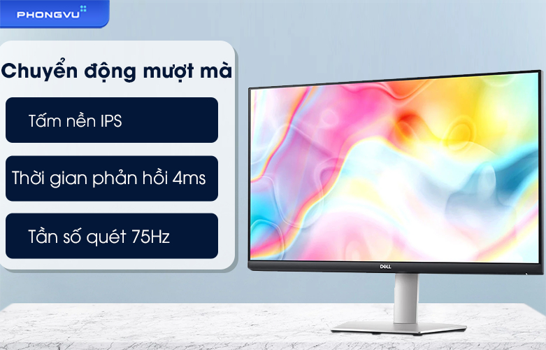 Màn hình LCD Dell 27 inch S2722DC | Chuyển động mượt mà