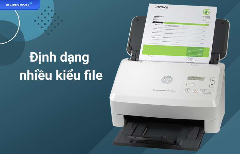 Máy scan HP Enterprise Flow 5000 S5 - 6FW09A | Định dạng kiểu file