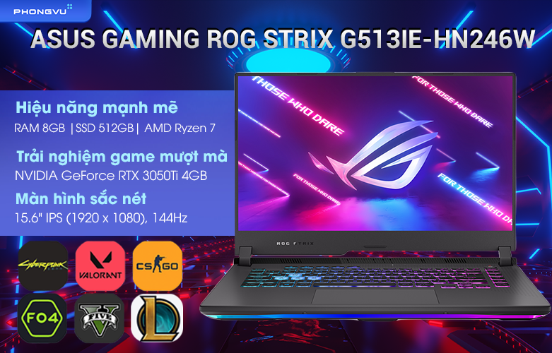 Laptop Asus Gaming ROG Strix G513IE-HN246W