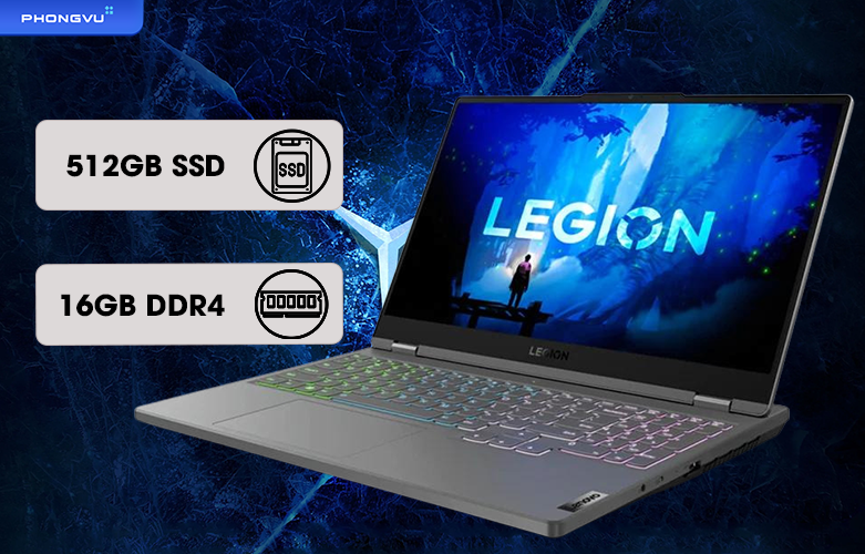 Laptop Lenovo Legion 5 15IAH7H - 82RB0048VN |  Bộ nhớ lưu trữ