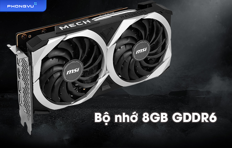 VGA MSI Radeon RX 6600 MECH 2X 8G | Bộ nhớ