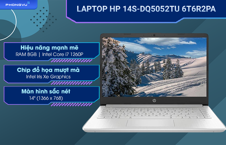 Laptop HP 14s-dq5052TU 6T6R2PA