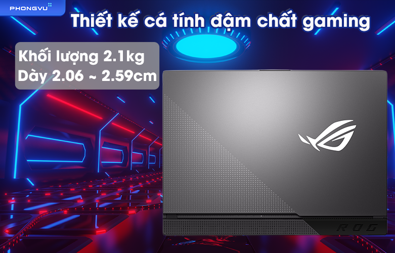 Laptop Asus Gaming ROG Strix G513IE-HN246W | Thiết kế đậm chất gaming