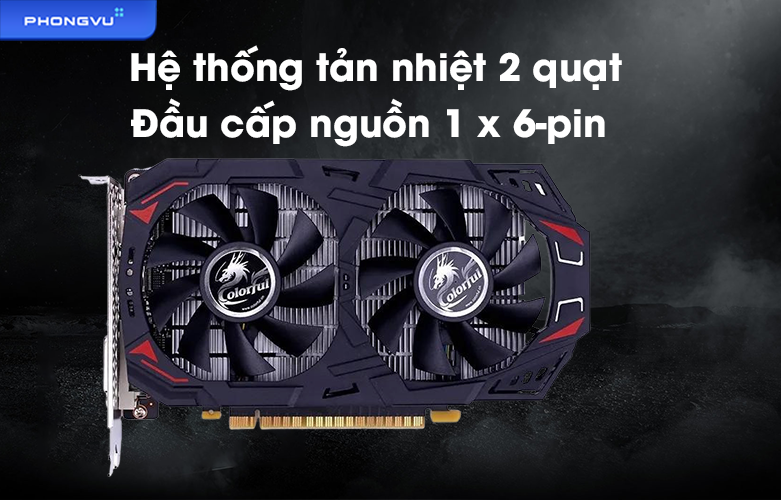 VGA Colorful GeForce GTX1050Ti 4G-V | Tản nhiệt