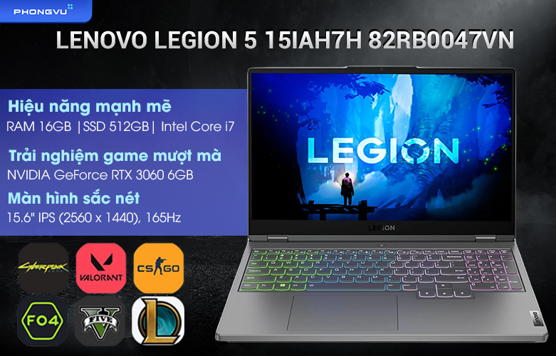 Laptop Lenovo Legion 5 15IAH7H-82RB0047VN\