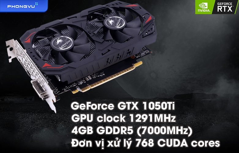 VGA Colorful GeForce GTX1050Ti 4G-V | Hiệu năng