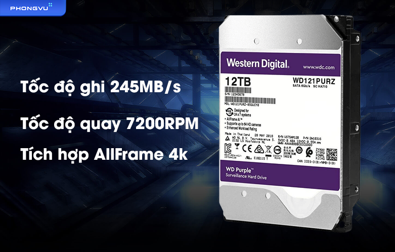 通販 WESTERN DIGITAL WD121PURP 3.5インチ内蔵HDD 12TB SATA600