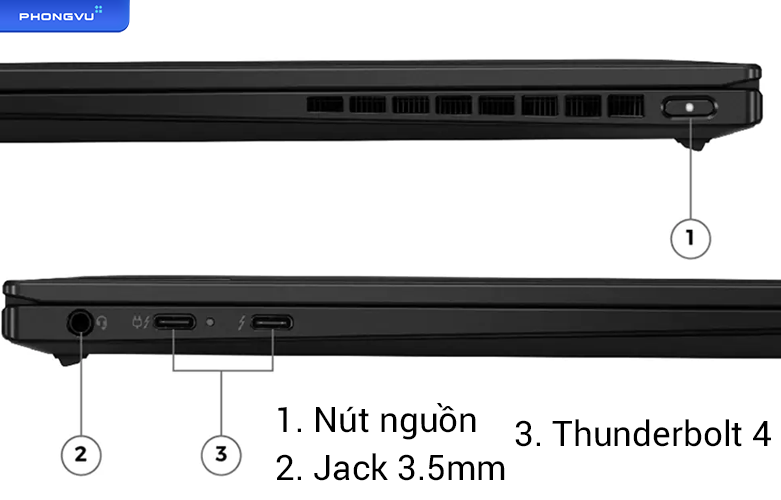 Laptop Lenovo ThinkPad X1 Nano Gen 2 21E8003FVN | Cổng kết nối