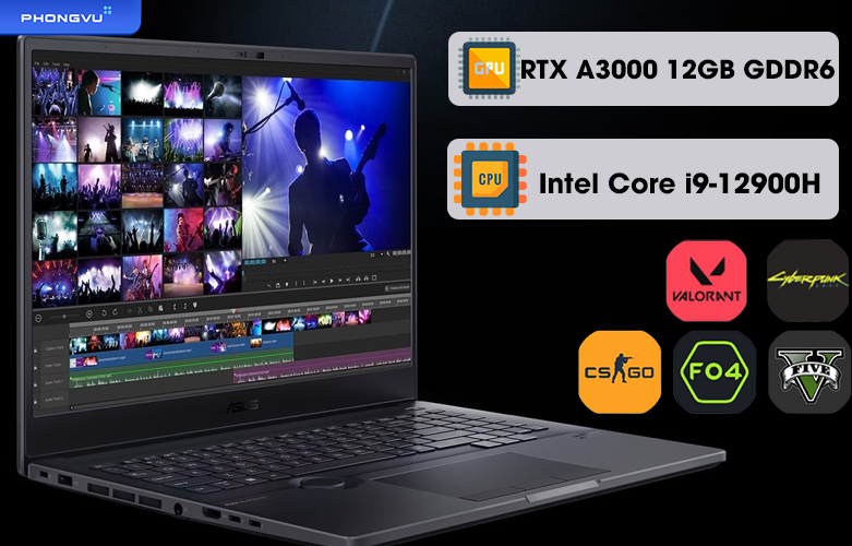 Laptop ASUS ProArt W7600Z3A - L2048 | Hiệu năng