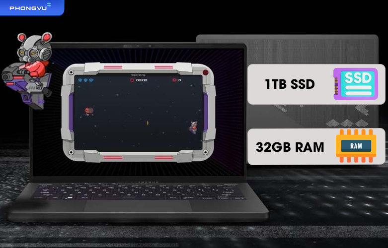 Laptop ASUS ROG Zephyrus GA402RK-L8072W | Bộ nhớ