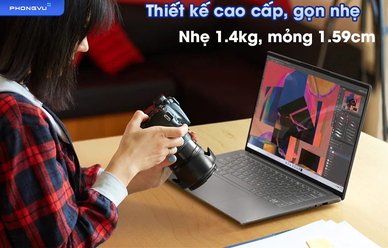 Laptop Lenovo Yoga Slim 7 ProX 14ARH7 82TL001AVN | Thiết kế cao cấp