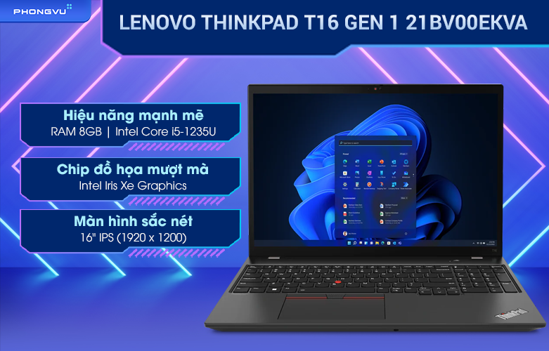 Laptop Lenovo ThinkPad T16 Gen 1 21BV00EKVA