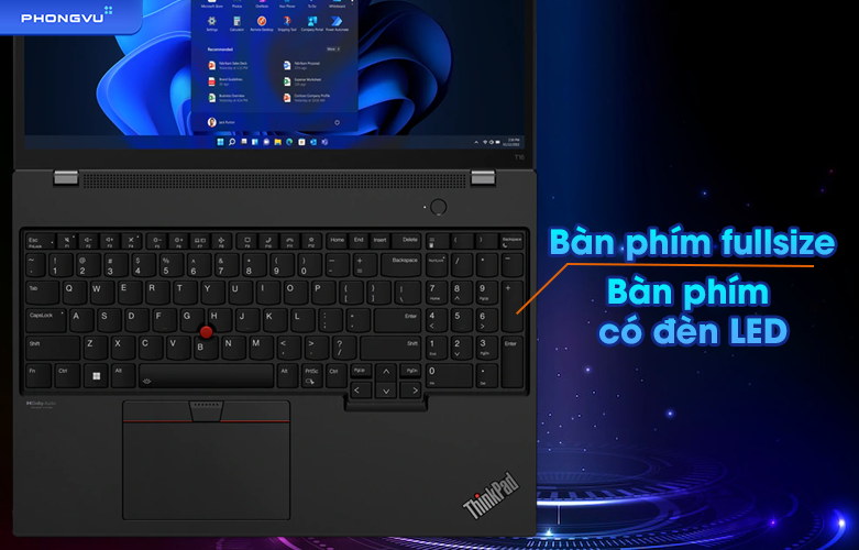 Laptop Lenovo ThinkPad T16 Gen 1 21BV00EKVA | Bàn phím