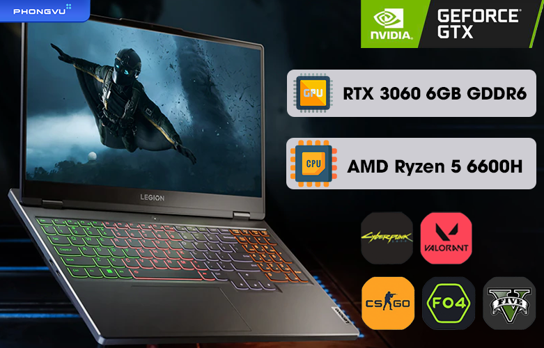 Laptop Lenovo Legion 5 15ARH7H 82RD003TVN |  Hiệu năng