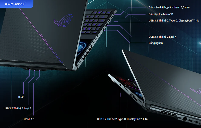 Laptop ASUS ROG Zephyrus Duo GX650RX-LO156W | Kết nối