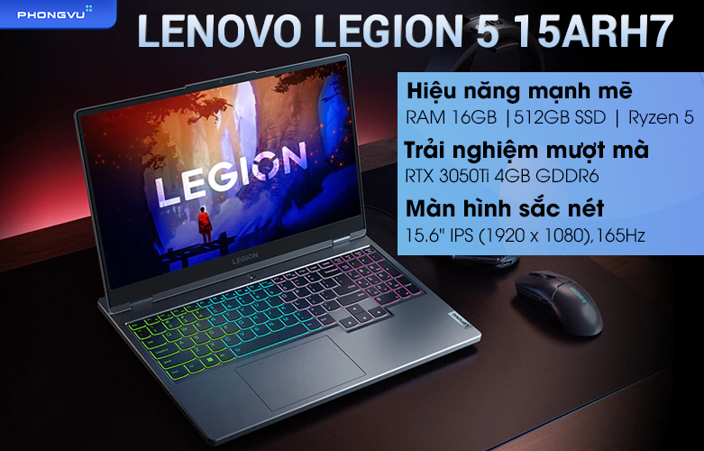 Laptop Lenovo Legion 5 15ARH7 82RE002WVN