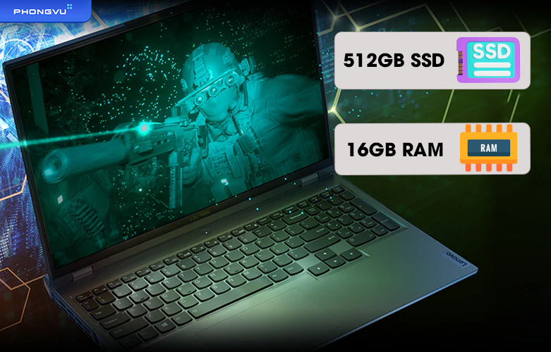 Laptop Lenovo Legion 5 Pro 16IAH7H 82RF0046VN | Bộ nhớ