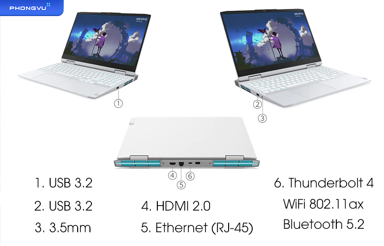 Laptop Lenovo IdeaPad Gaming 3 15ARH7 82SB007MVN | Kết nối