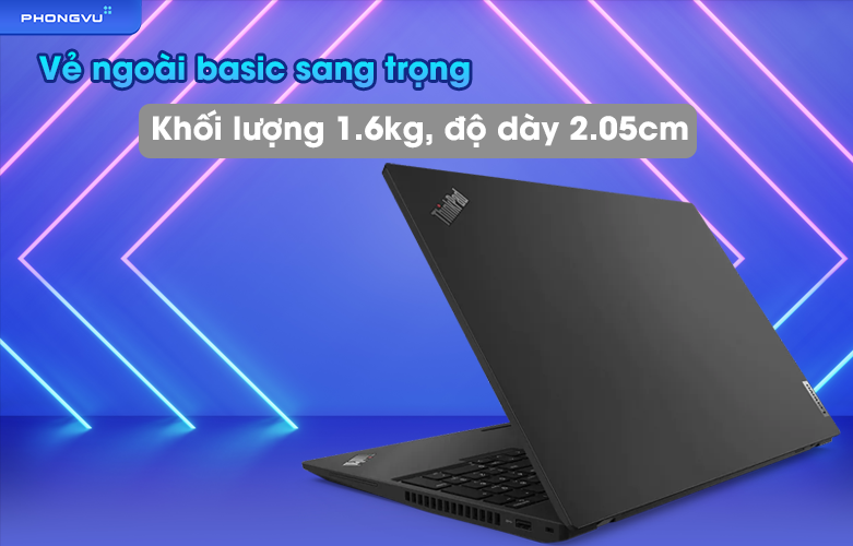 Laptop Lenovo ThinkPad T16 Gen 1 21BV00EKVA | Vẻ ngoài