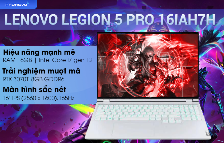 Laptop Lenovo Legion 5 Pro 16IAH7H 82RF0045VN