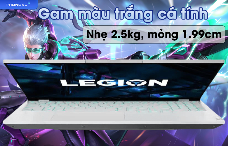 Thiết kế Lenovo Legion 5 Pro cá tính, phá cách vượt qua mọi giới hạn