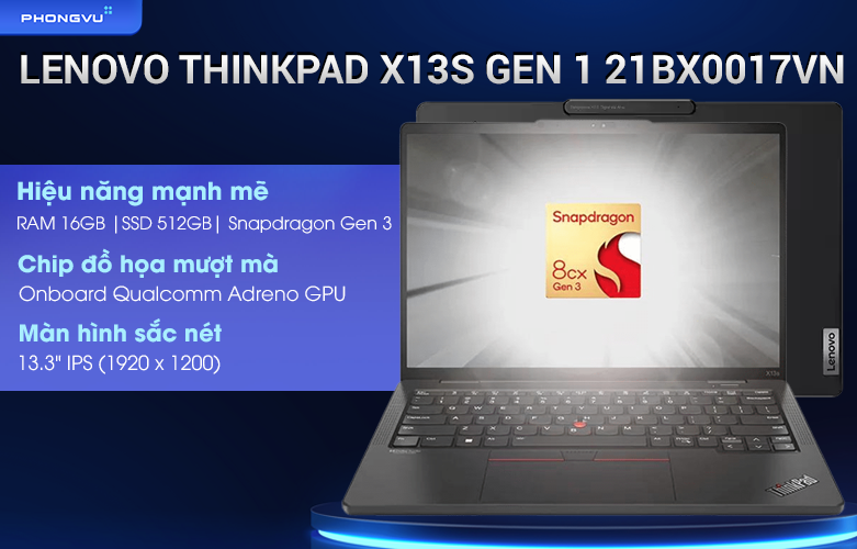 Laptop Lenovo ThinkPad X13s Gen 1 21BX0017VN