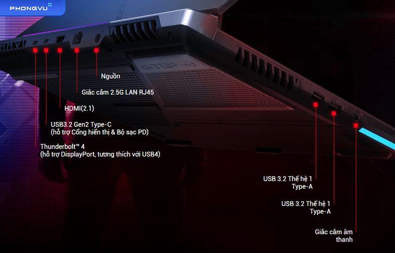 Laptop ASUS ROG Strix SCAR G533ZS-LN036W | Kết nối