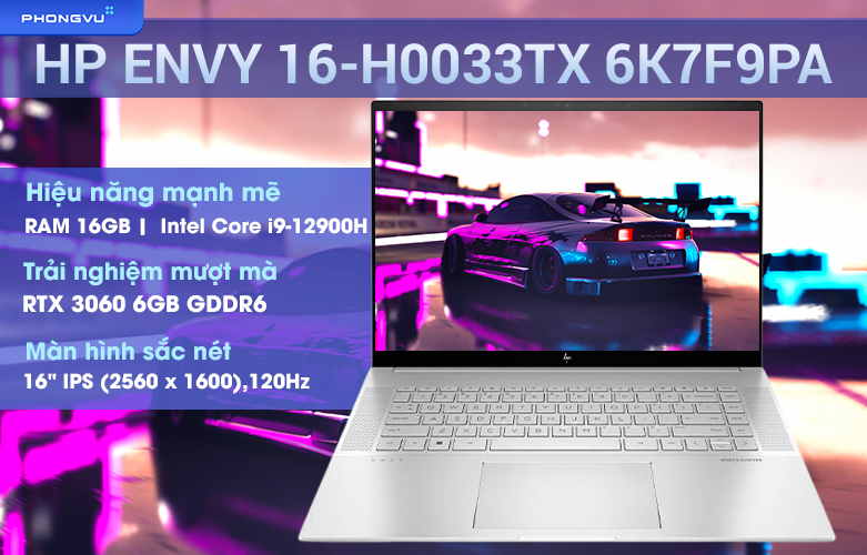 Laptop HP Envy 16-h0033TX 6K7F9PA