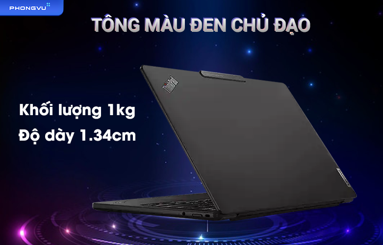 Laptop Lenovo ThinkPad X13s Gen 1 21BX0017VN | Tông màu đen chủ đạo