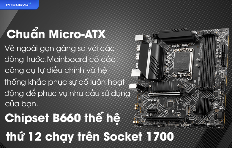 Mainboard MSI PRO B660M-A DDR4 | Chuẩn ATX