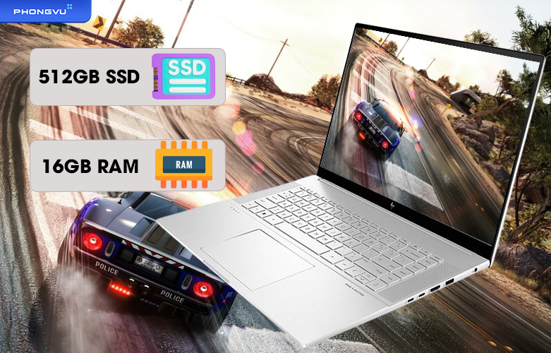 Laptop HP Envy 16-h0033TX 6K7F9PA | Bộ nhớ