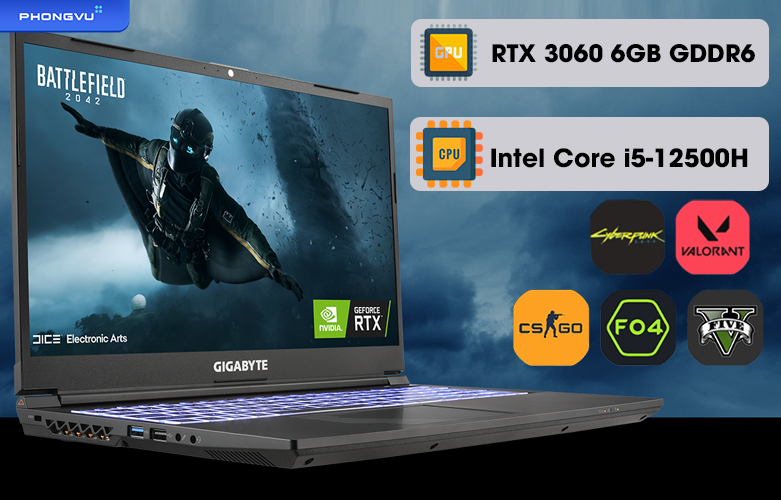 Laptop GIGABYTE G5 KE 52VN263SH | Hiệu năng