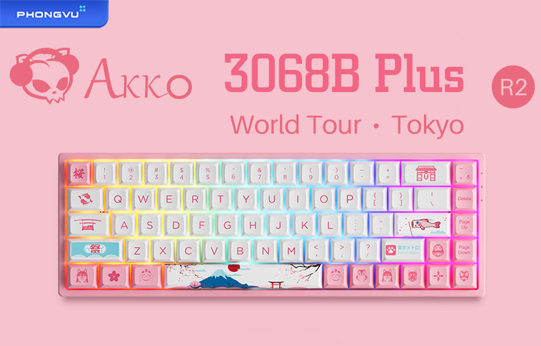 Bàn phím AKKO 3068B Plus World Tour Tokyo R2
