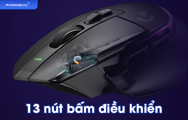 Chuột gaming Logitech G502 X | 13 nút