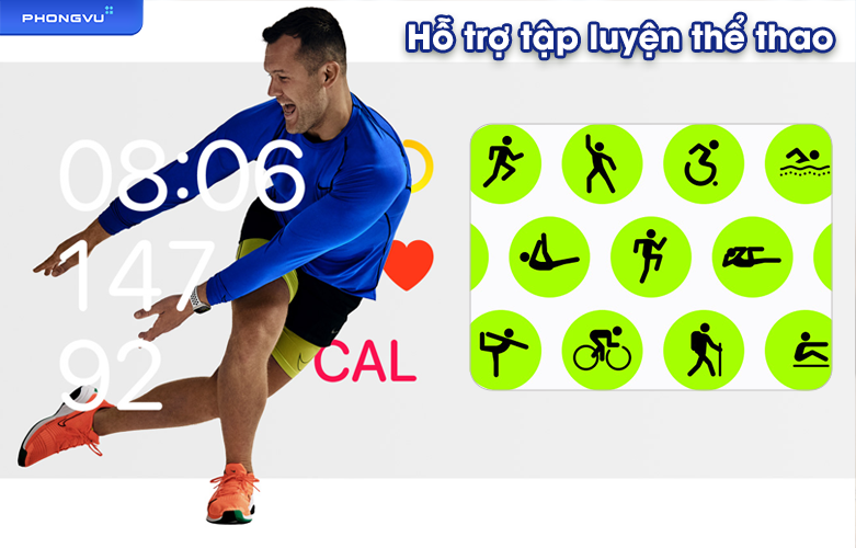 Apple Watch Series 8 GPS 45mm Regular | Hỗ trợ tâp luyeeh thể thao
