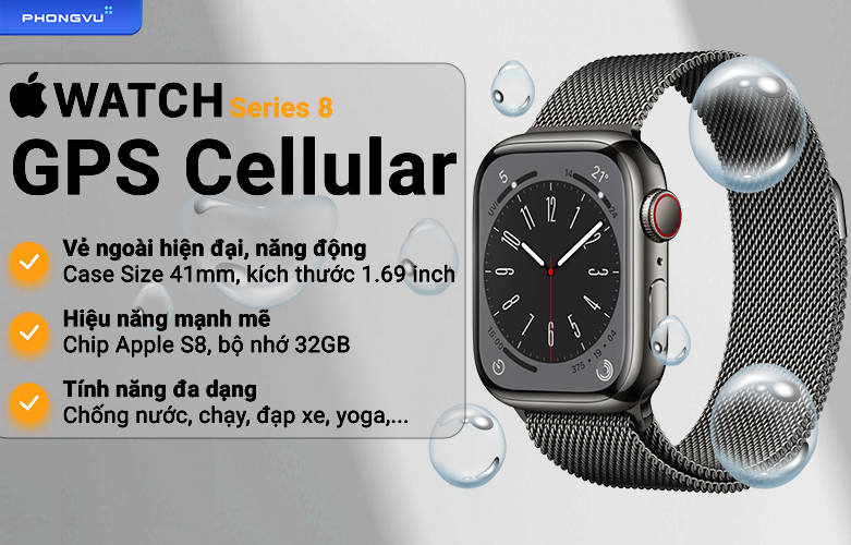 Apple Watch Series 8 GPS Cellular 41mm Loop