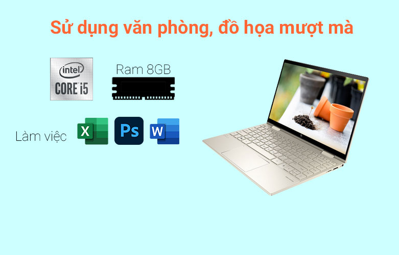 Laptop ENVY x360 13-bd0531TU (4Y1D1PA) | Hiệu năng mạnh mẽ