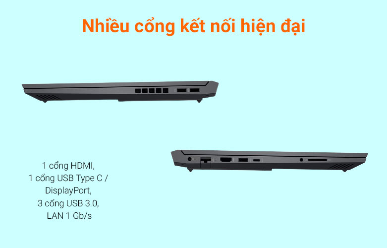 Laptop HP VICTUS 16-d0198TX (4R0U0PA) | Đa dạng cổng kết nối