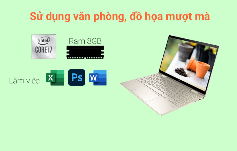 Laptop ENVY x360 13-bd0528TU (4Y0Y3PA) | Hiệu năng mạnh mẽ