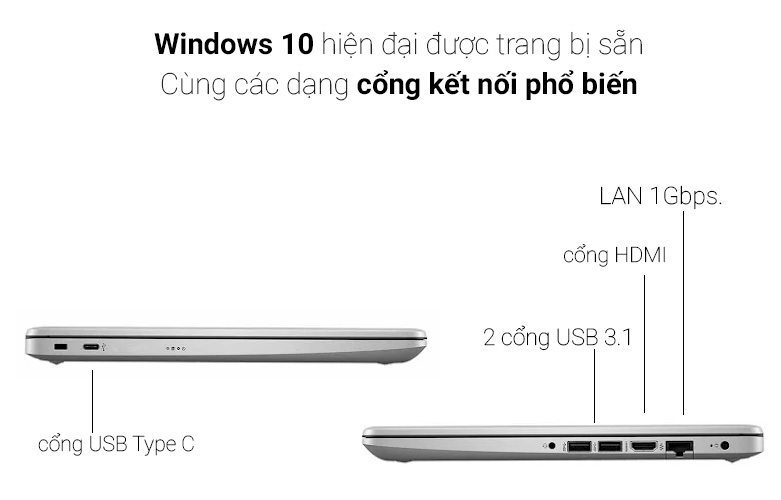 Laptop HP 240 G8 519A5PA  | Trang bị windows 10