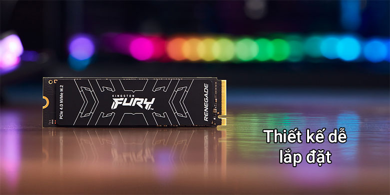 Ổ cứng SSD Kingston FURY Renegade 2TB M.2 2280 NVMe PCIe Gen4| Thiết kế dễ lắp đặt 