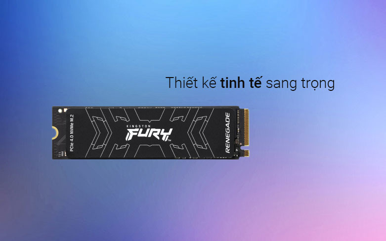 Ổ cứng gắn trong SSD Kingston FURY Renegade 500Gb M.2 2280 NVMe PCIe Gen4| Thiết  kế tinh tế