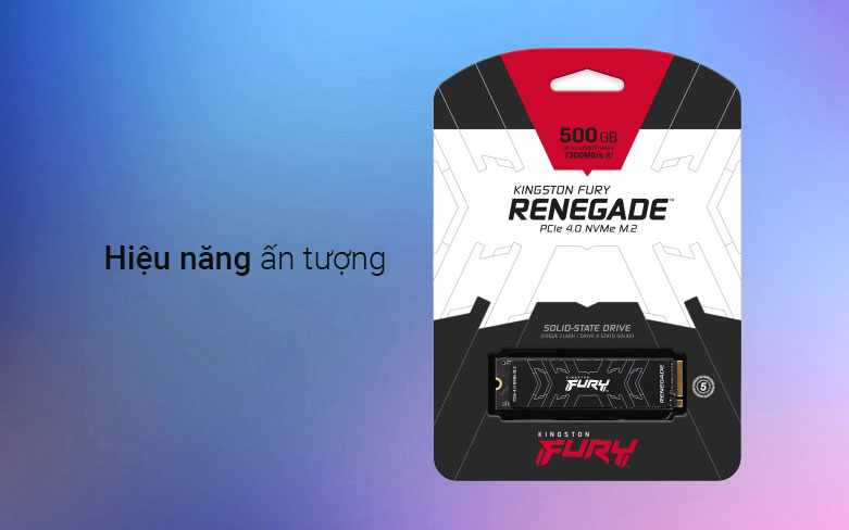 Ổ cứng gắn trong SSD Kingston FURY Renegade 500Gb M.2 2280 NVMe PCIe Gen4| Hiệu năng ấn tượng 