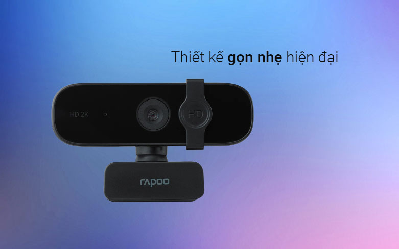 Webcam Rapoo XW2K| Thiết kế gọn nhẹ hiện đại