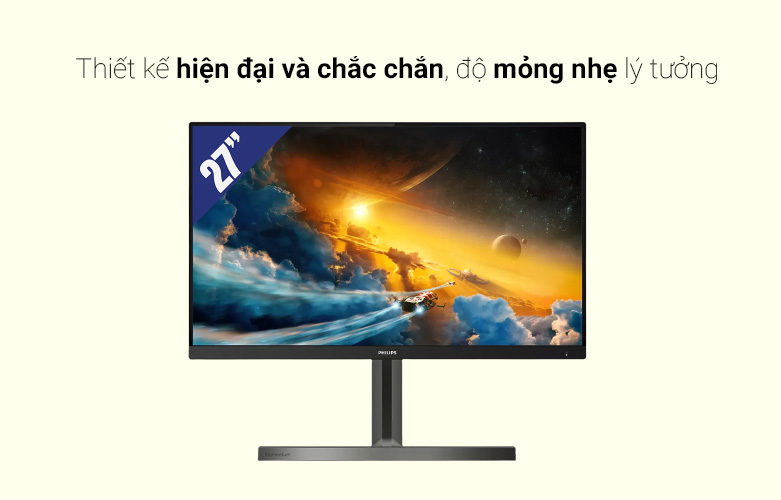 Màn hình LCD PHILIPS 275M1RZ| Thiết kế hiện đại và chắc chắn