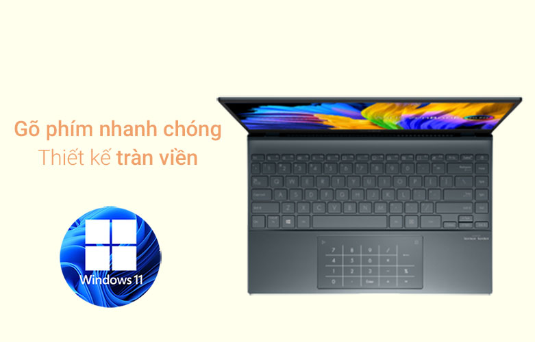 Laptop ASUS ZenBook UX325EA-KG658W| Gõ phím nhanh chóng
