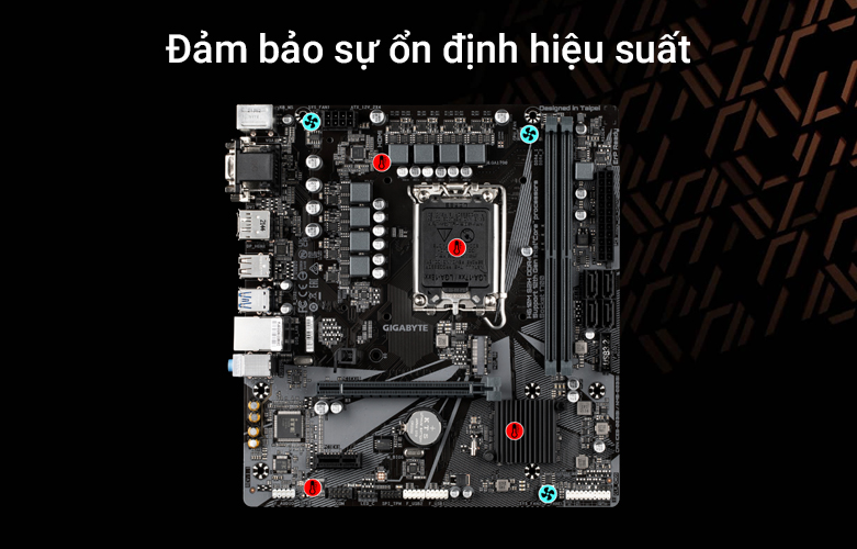 Mainboard GIGABYTE H610M S2H| Đảm bảo sự ổn định hiệu suất