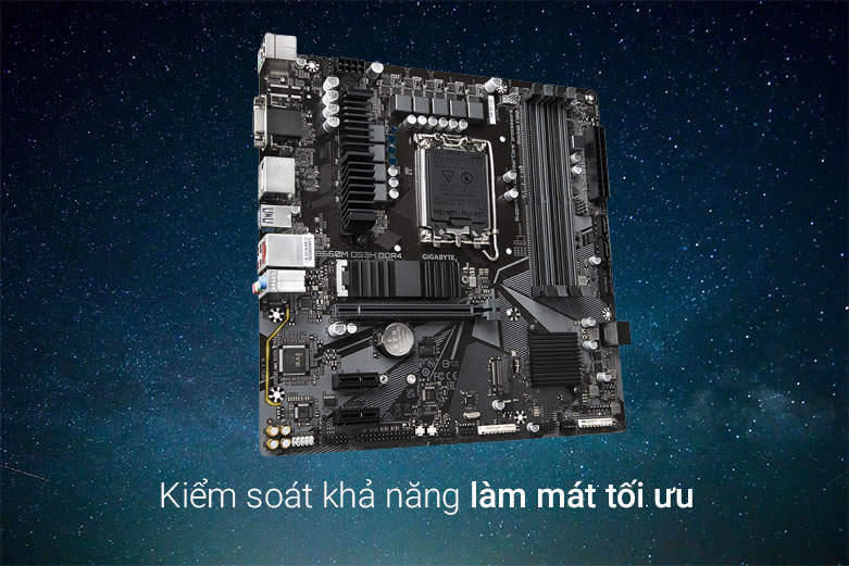 Mainboard GIGABYTE B660M DS3H DDR4| Lam mát tối ưu